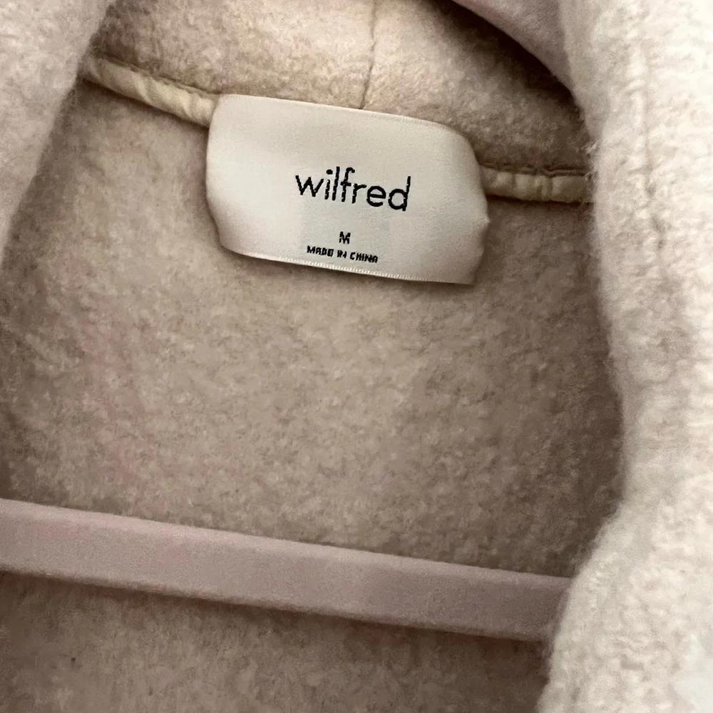 Wilfred Soft Cream Textured Wool Coat - Picture 4 of 5